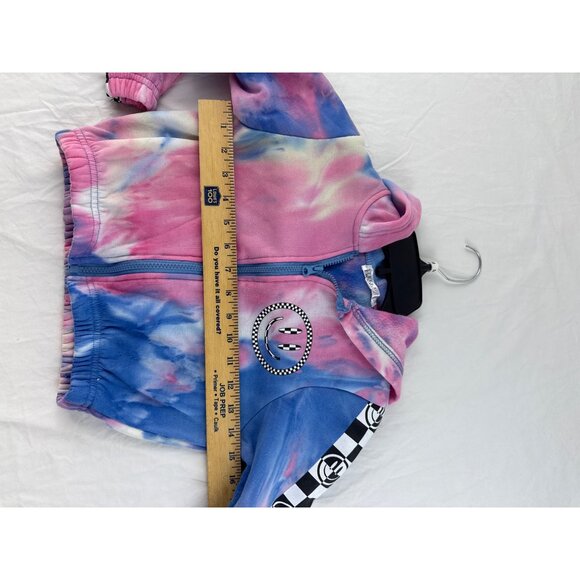 Stella Tweed Girls Small Tie Dye Zip Up Jacket Pink Purple Blue Hoodie - Picture 7 of 7